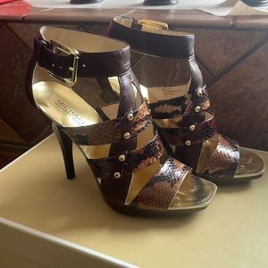 Michael Kors Snakeskin Heel Sandals